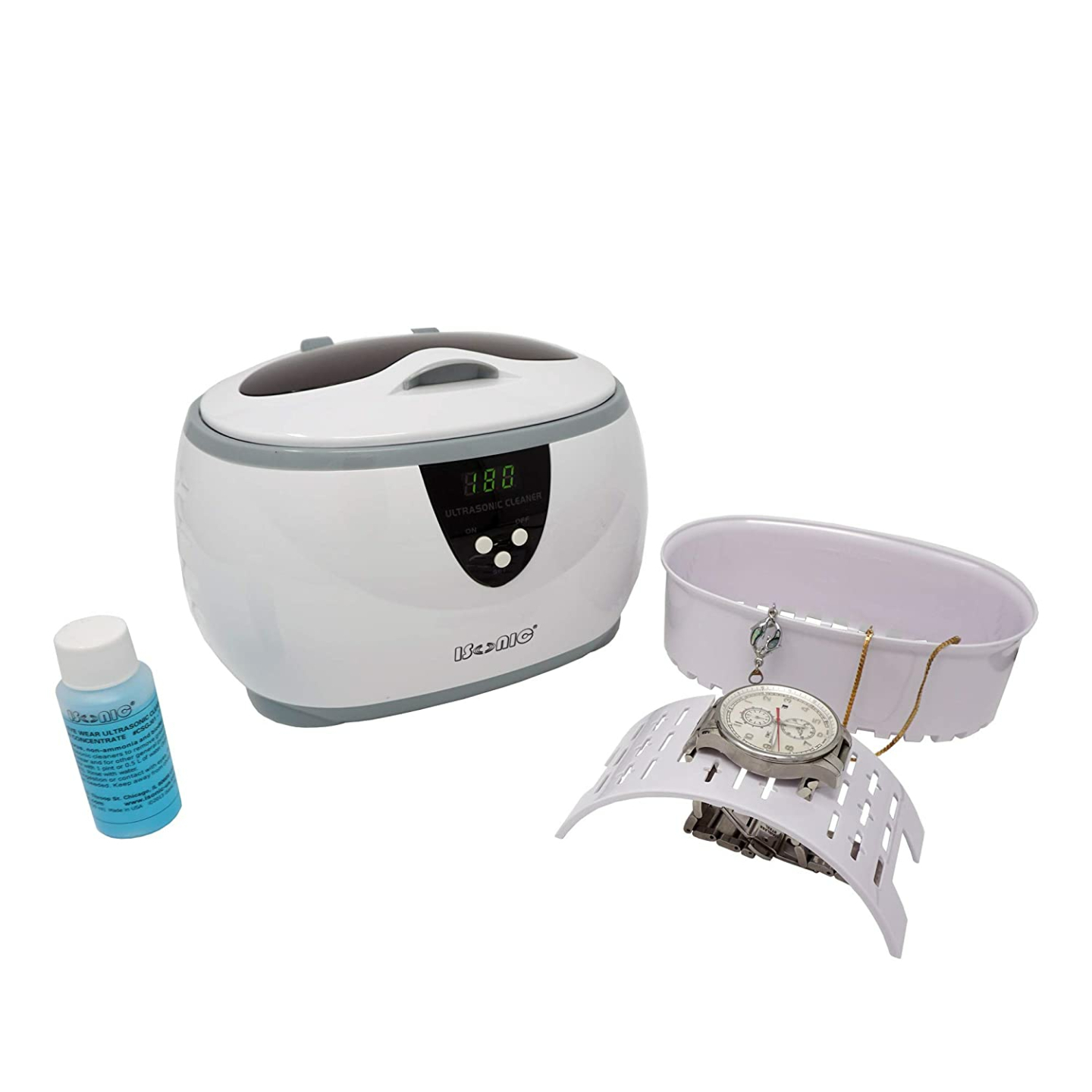 iSonic D3800A Ultrasonic Cleaner for Jewelry & Eyewear