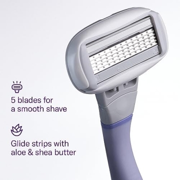 FLAMINGO Women's Razor 5-Blade Refills for Smooth Shaves