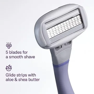 FLAMINGO Women's Razor 5-Blade Refills for Smooth Shaves