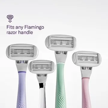 FLAMINGO Women's Razor 5-Blade Refills for Smooth Shaves