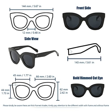 Stylish Butterly Sunglasses with UV400 Protection for Women