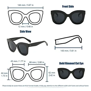 Stylish Butterly Sunglasses with UV400 Protection for Women