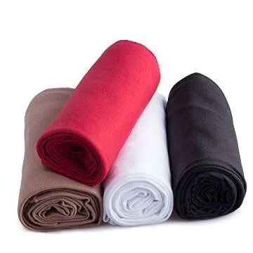 YMHPRIDE 4-Piece Ultra Soft Jersey Head Wrap Set