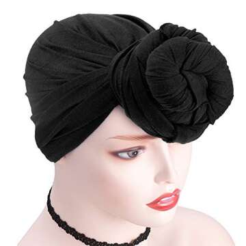 YMHPRIDE 4-Piece Ultra Soft Jersey Head Wrap Set