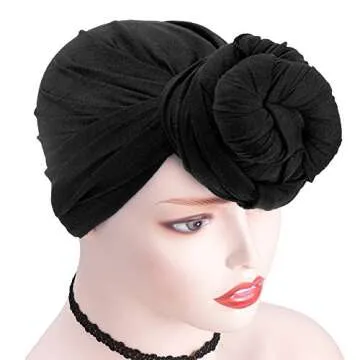 YMHPRIDE 4-Piece Ultra Soft Jersey Head Wrap Set