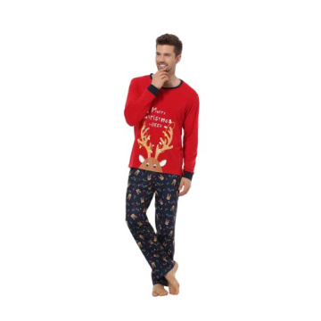 VENTELAN Matching Family Christmas Pajamas Set Online
