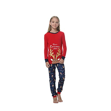 VENTELAN Matching Family Christmas Pajamas Set Online