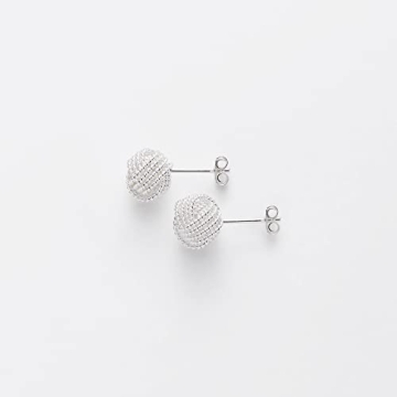 Amazon Essentials Sterling Silver Twisted Love Knot Stud Earrings , (previously Amazon Collection)