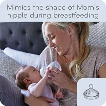 NUK Simply Natural Baby Bottles with SafeTemp Indicator