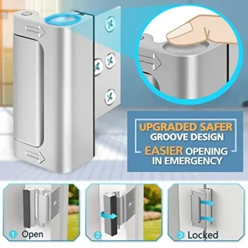 Home Security Door Lock Reinforcement Offers Child Safety