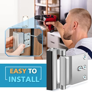 Home Security Door Lock Reinforcement Offers Child Safety