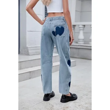 Stylish LifeShe Women's Wide Leg Baggy Jeans for Every Occasion