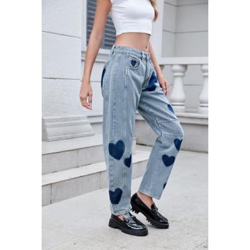 Stylish LifeShe Women's Wide Leg Baggy Jeans for Every Occasion