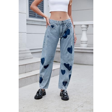 Stylish LifeShe Women's Wide Leg Baggy Jeans for Every Occasion