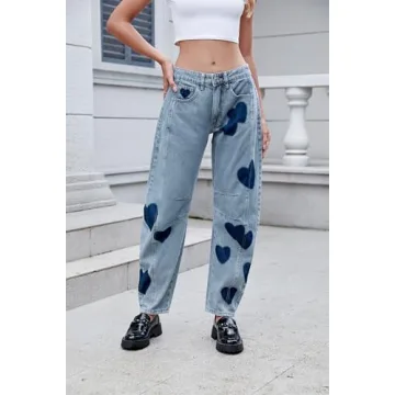 Stylish LifeShe Women's Wide Leg Baggy Jeans for Every Occasion