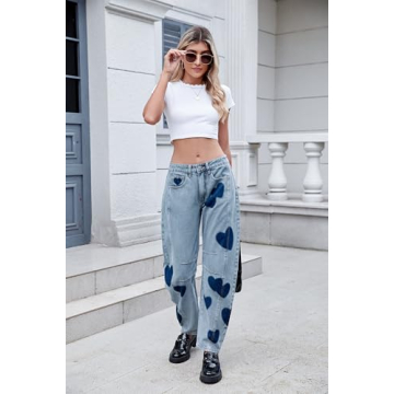 Stylish LifeShe Women's Wide Leg Baggy Jeans for Every Occasion