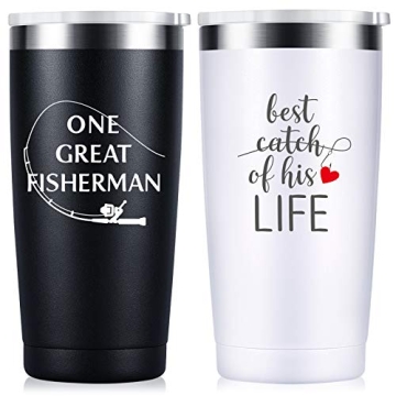Black White Wine Tumblers - 2 Pack for Couples