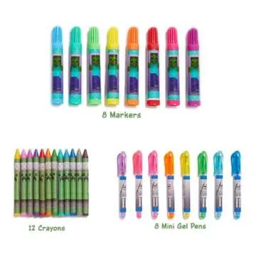 Innovative Designs Minecraft Kids Deluxe Activity Set with Carrying Tin, Coloring Sheets, Tattoos, Stickers, & Art Supplies