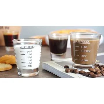 Buy 2-Pack Heavy Glass Shot Glasses for Accurate Measuring