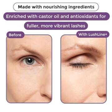 Rumi Cosmetiques LushLine+ Waterproof Eyeliner Pencil For Older Women - Smudge Proof, Long-Lasting, Non Toxic, Soft Glide - Safe For Sensitive Eyes (Natural Black)