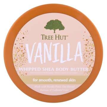 Tree Hut Vanilla Whipped Shea Body Butter | Long-lasting Hydration Leaves Skin Feeling Soft & Moistu...