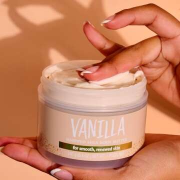Tree Hut Vanilla Whipped Shea Body Butter | Long-lasting Hydration Leaves Skin Feeling Soft & Moisturized | Lightweight | Nourishing Essential Body Care | 8.4 fl oz.