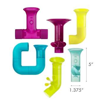 Boon Pipes Baby Bath Toy Set, 6pcs for Toddlers
