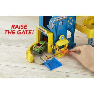 4-Level Matchbox Cars Playset with Track & Elevator