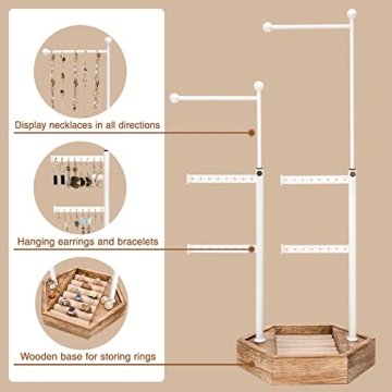 Emfogo Jewelry Organizer Stand - Tangle-Free Display Solution