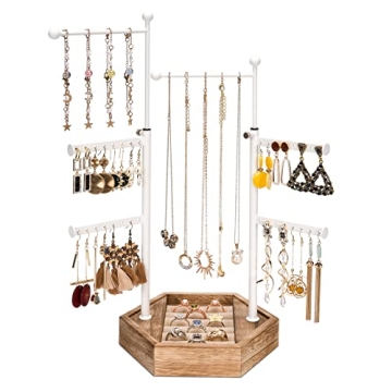 Emfogo Jewelry Organizer Stand - Tangle-Free Display Solution