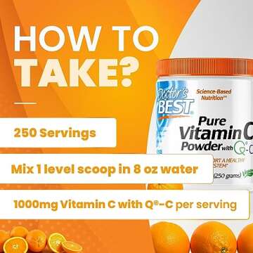 Doctor's Best Vitamin C Powder for Immune and Overall Health