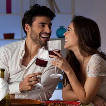 Ciaell Elegant 12 PCS Plastic Wine Glasses for Parties