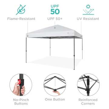 Best Choice Canopy Tent 10x10ft Easy Setup for Events