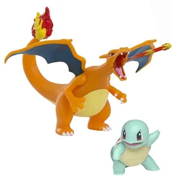 Pokémon Fire & Water Battle Pack - Charizard & Squirtle Action Figures