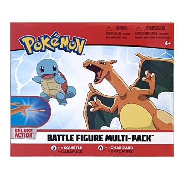 Pokémon Fire Water Battle Pack Charizard Squirtle Figures