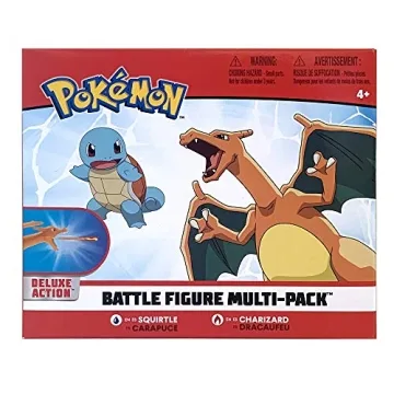 Pokémon Fire Water Battle Pack Charizard Squirtle Figures