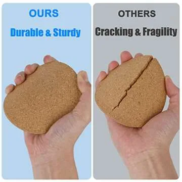 8 Pcs Cork Coasters with Holder for Tabletop Protection