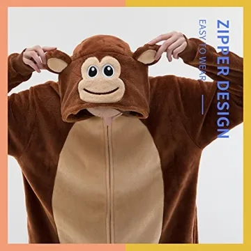 COSUSKET Unisex Flannel Onesie Pajamas