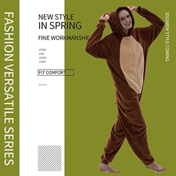 COSUSKET Unisex Flannel Onesie Pajamas