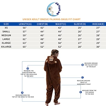 COSUSKET Unisex Flannel Onesie Pajamas