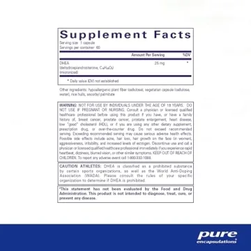 Pure Encapsulations DHEA 25 mg - Hormone Balance & Energy Support