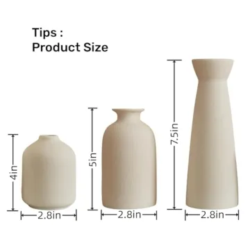 Napormot Ceramic Vases Set for Elegant Home Decor