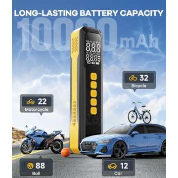 Portable Tire Inflator 5X Faster Air Compressor