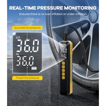 Portable Tire Inflator 5X Faster Air Compressor