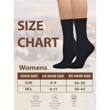COTTON DAY Women's Soft Combed Cotton Dress Socks Seamless Toe
