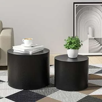 Stylish WILLIAMSPACE Nesting Coffee Table Set for Small Spaces