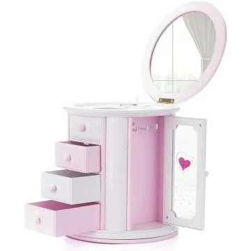 Renawe Musical Jewelry Box & Storage Case for Girls