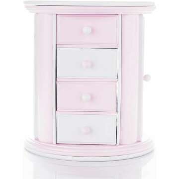 Renawe Musical Jewelry Box & Storage Case for Girls