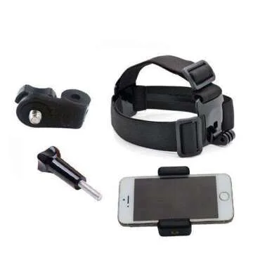 Supkeyer Cellphone Selfie Chest Mount+ Head Mount+ Wrist Mount with Clip for Gopro Hero 12 11 10 9 8 7 6 / Sony Action Cam/for iPhone 16 15 14 13 12 11 Pro Max Xs Max XR X/Sony LG ZTE Cellphone