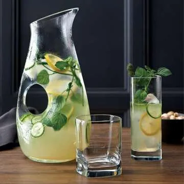 Elegant Square Highball Glasses - Luigi Bormioli Strauss